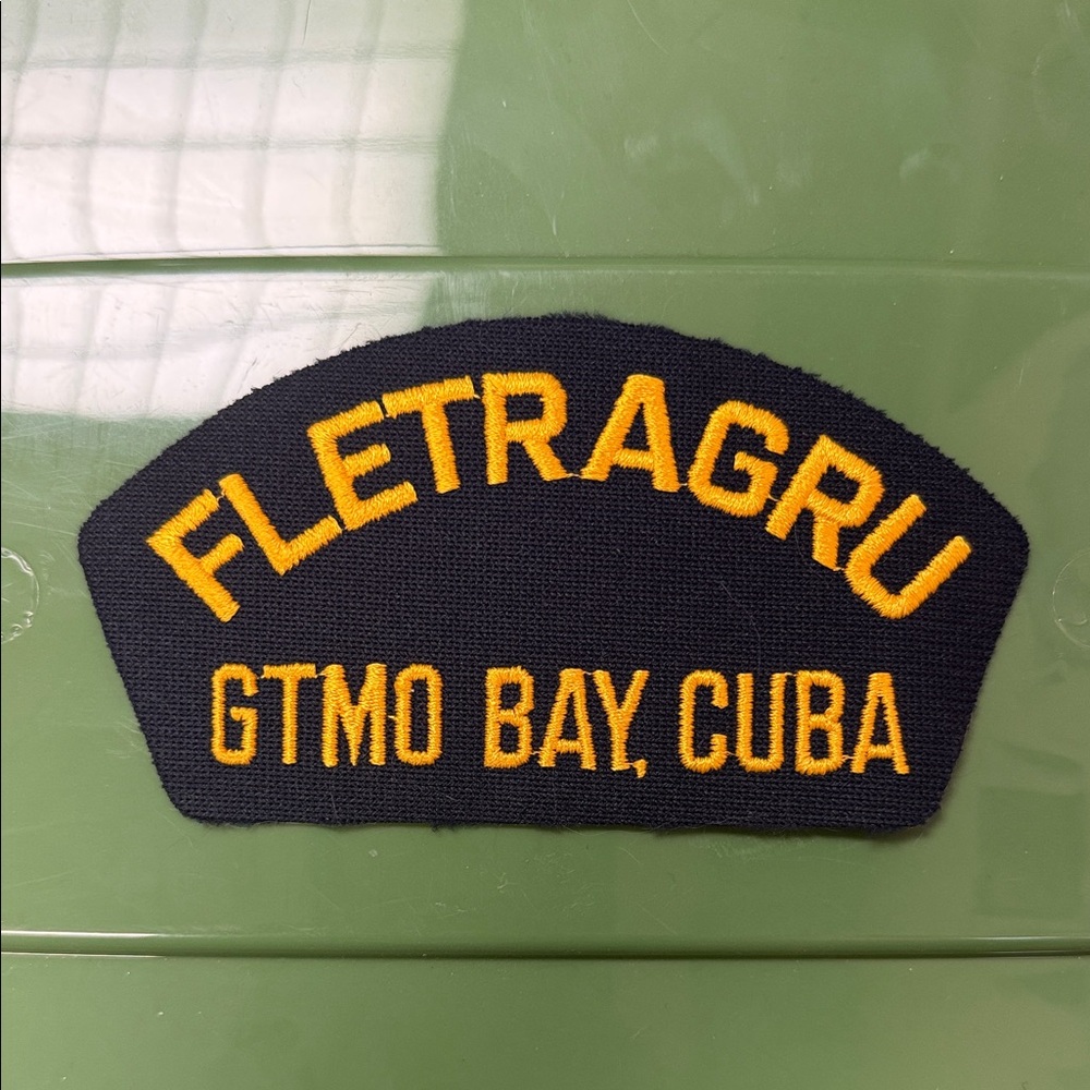 FLETRAGRU GTMO Bay embroidered naval Patch - Picture 1 of 4